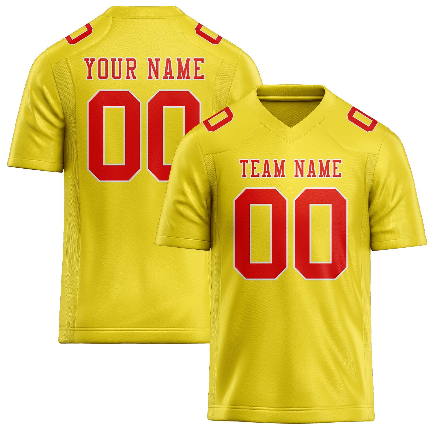 Maglia da rugby professionale personalizzata giallo pallido arancione rosso