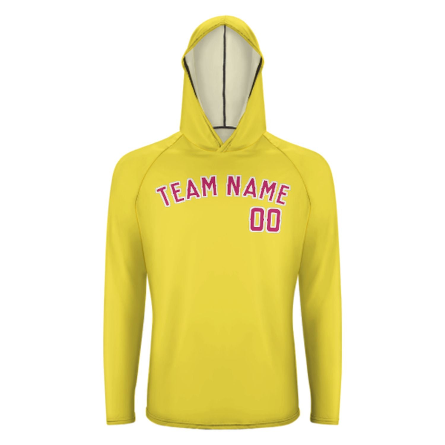 Na míru na míru bledě žlutá rosarot uv-hoodie