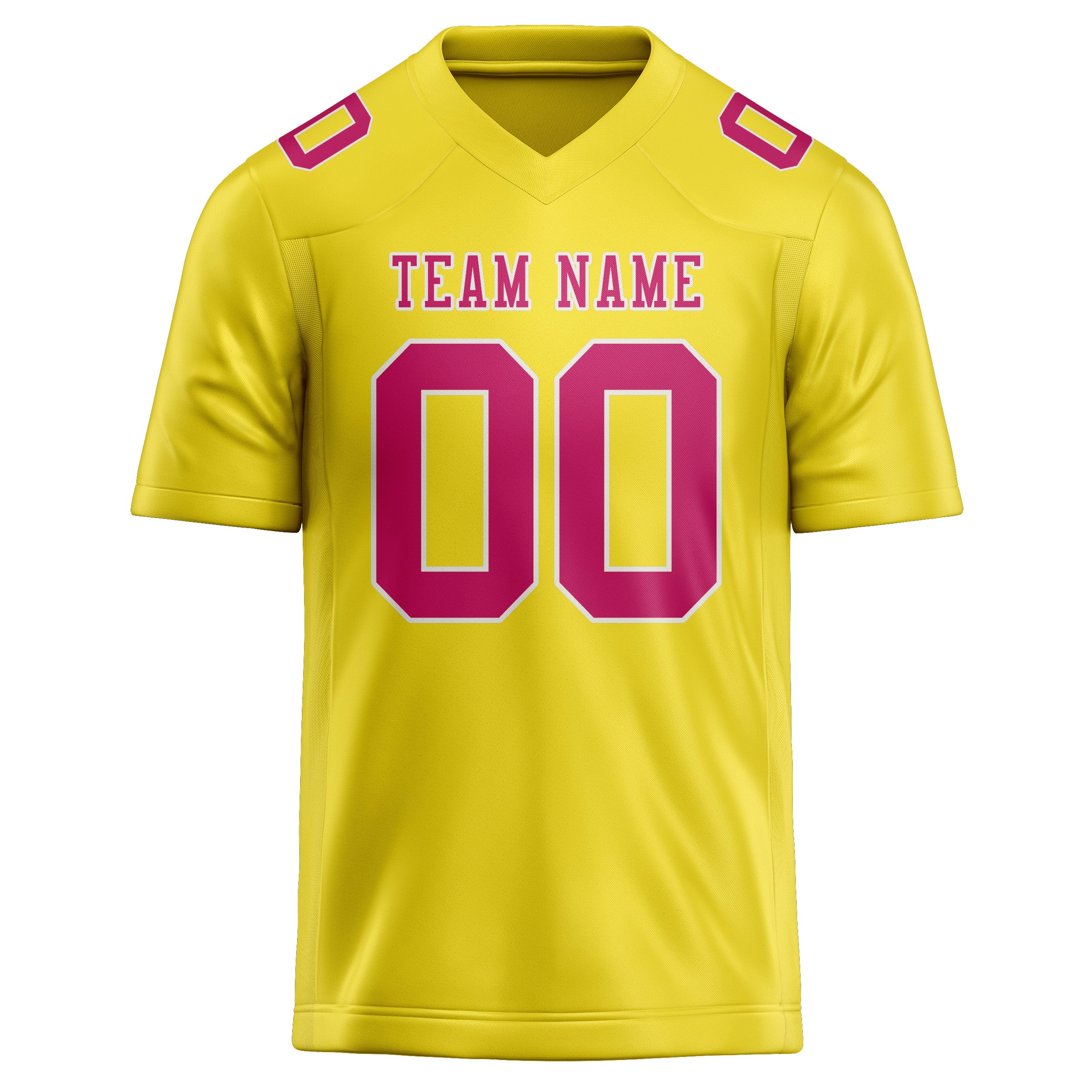 Maglia da rugby professionale personalizzata giallo pallido rosa