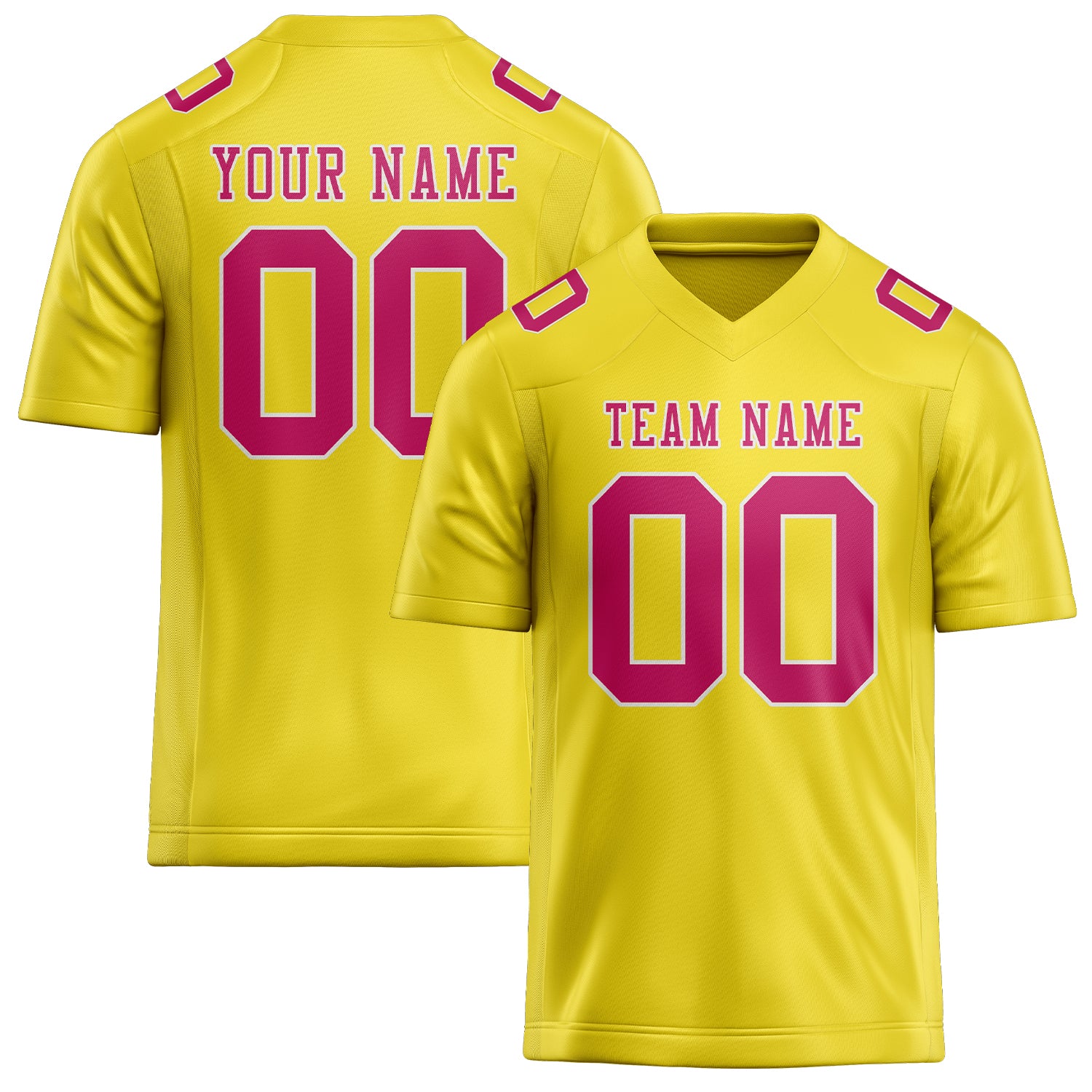 Maglia da rugby professionale personalizzata giallo pallido rosa