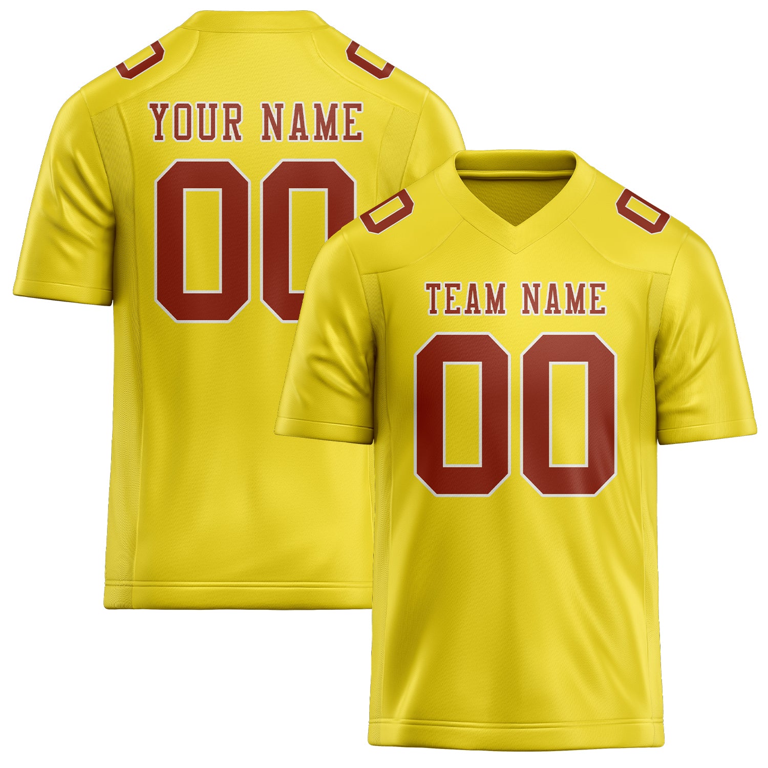 Maglia da rugby professionale personalizzata giallo pallido corallo rosso