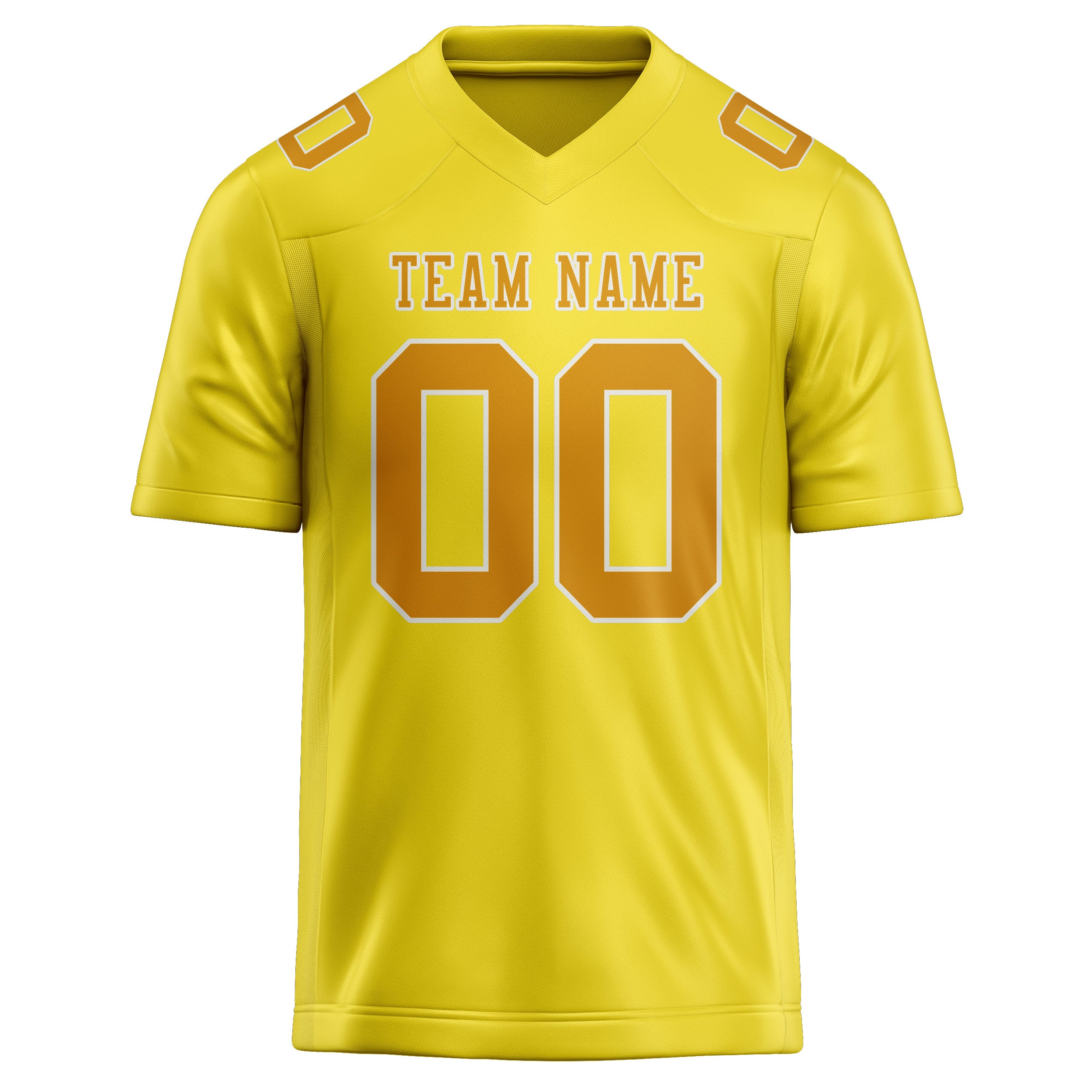 Maglia da rugby professionale personalizzata giallo pallido