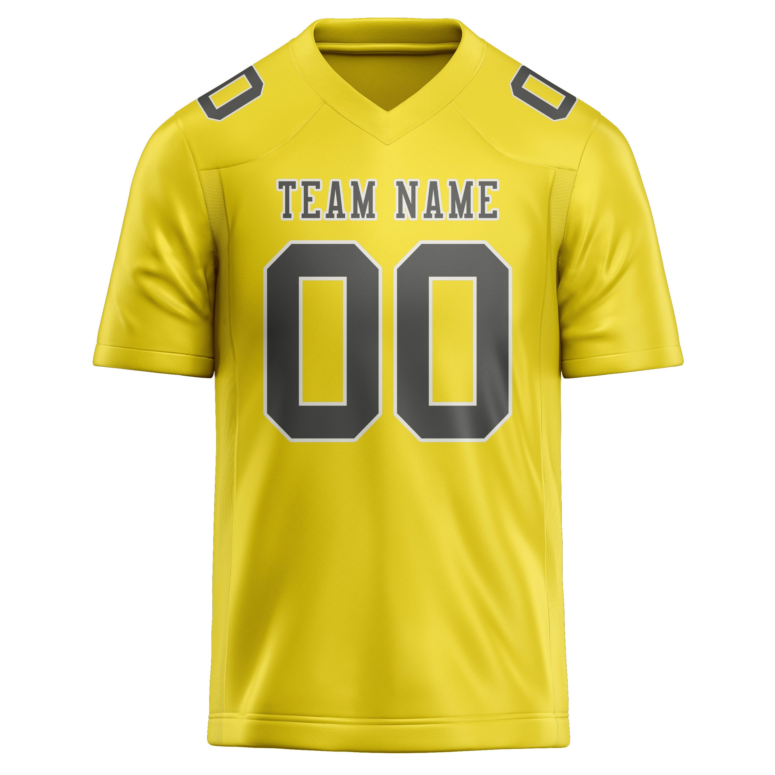 Maglia da rugby personalizzata professionale giallo pallido grigio scuro