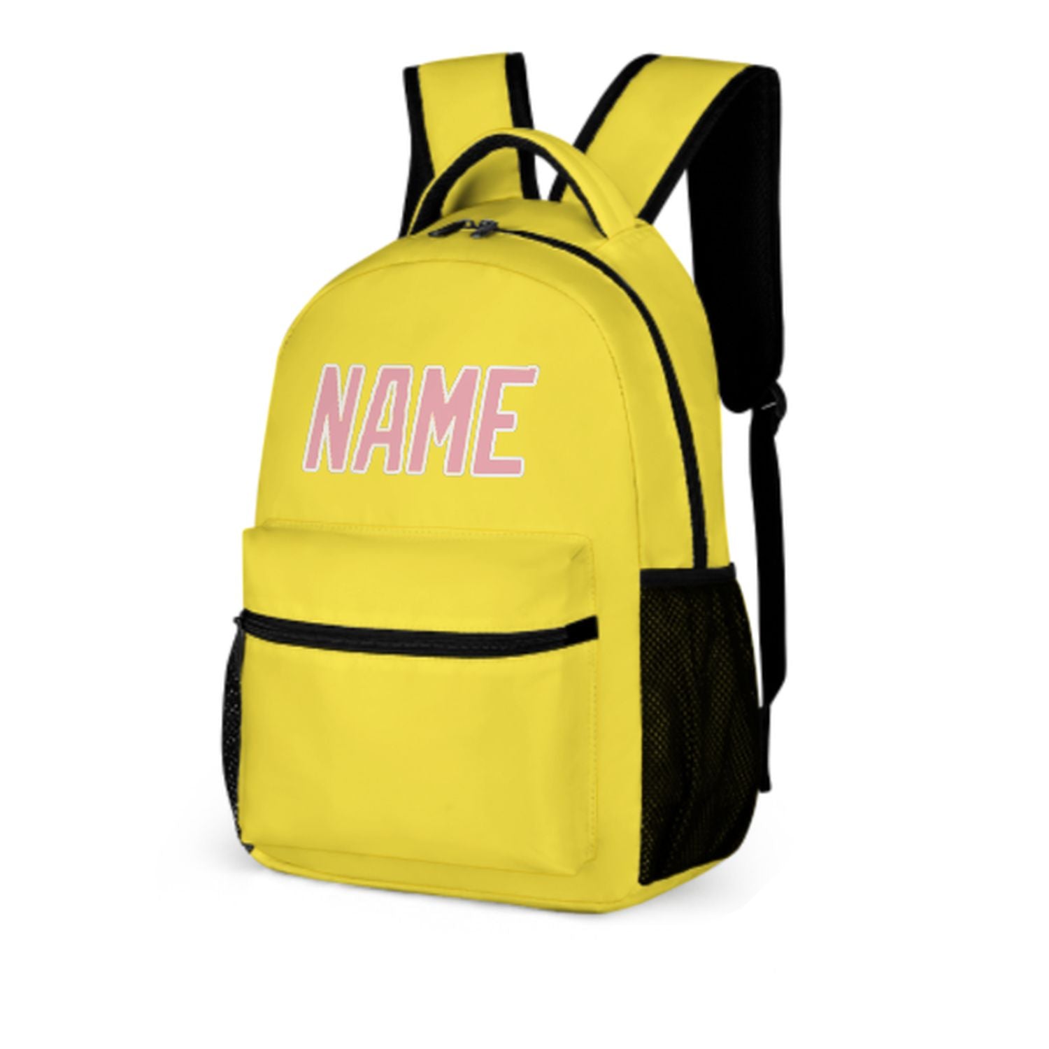 Maßgeschneidertes Blassgelb Rosa Kinderrucksack