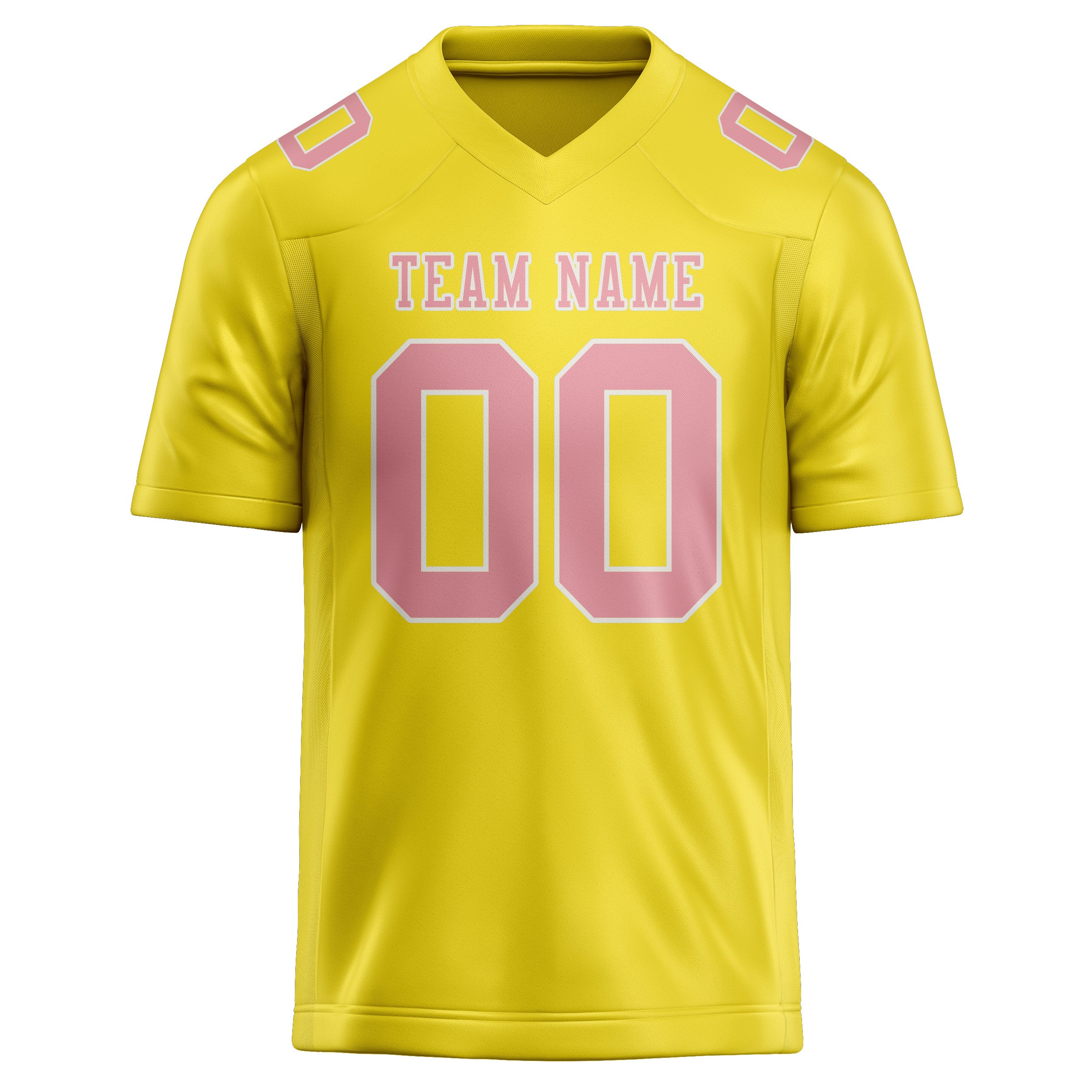 Maglia da rugby professionale personalizzata giallo pallido rosa
