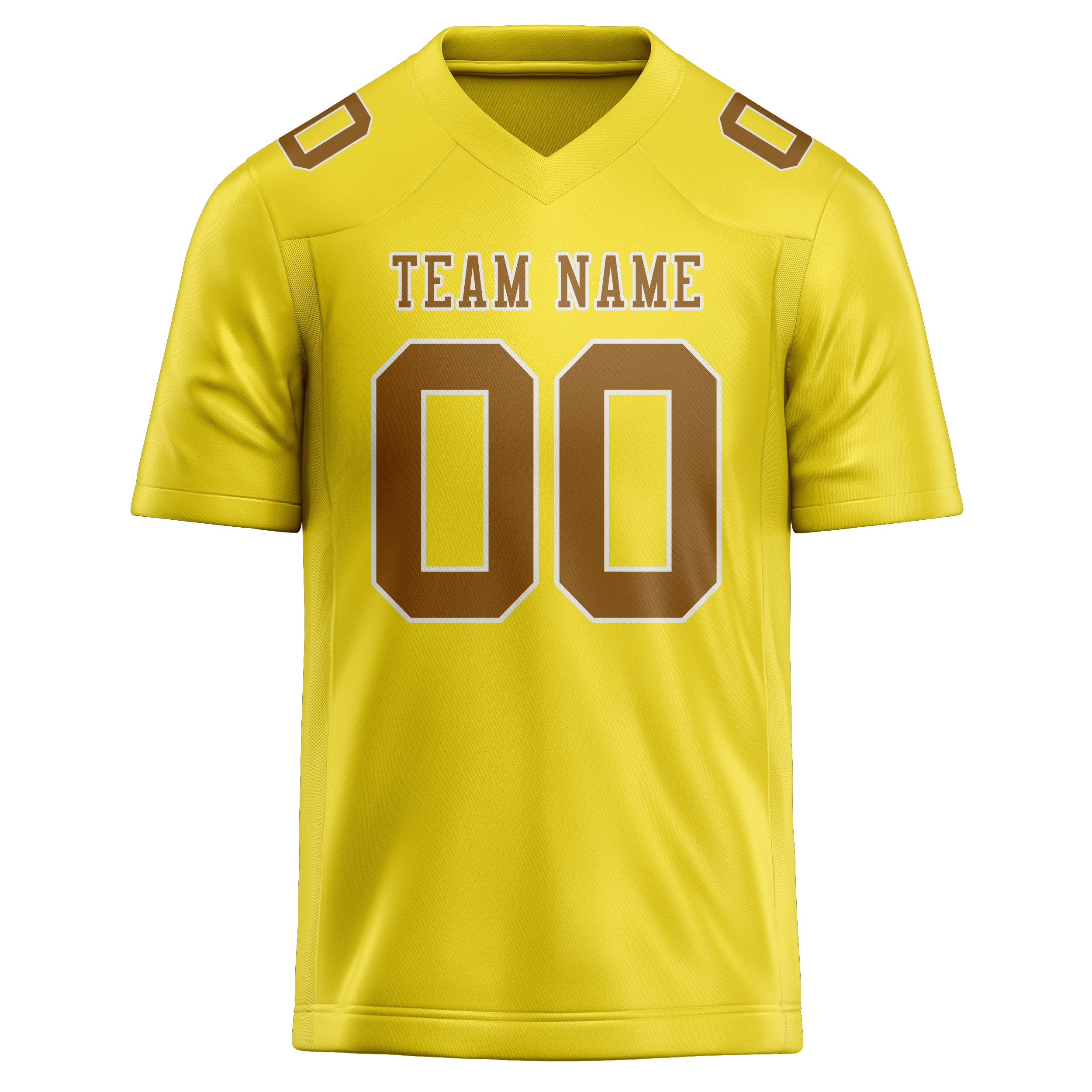 Maglia da rugby personalizzata professionale giallo pallido cachi