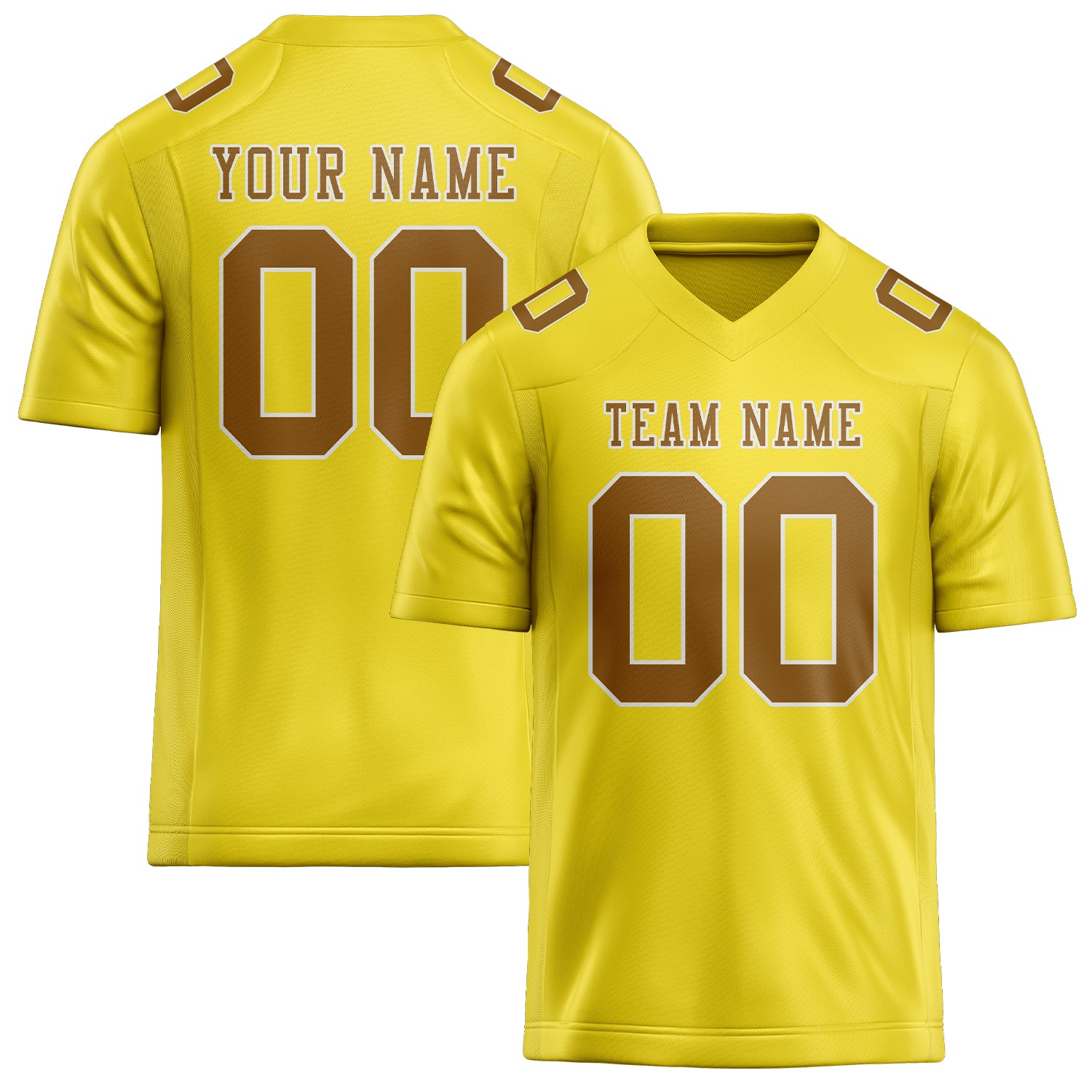Maglia da rugby personalizzata professionale giallo pallido cachi