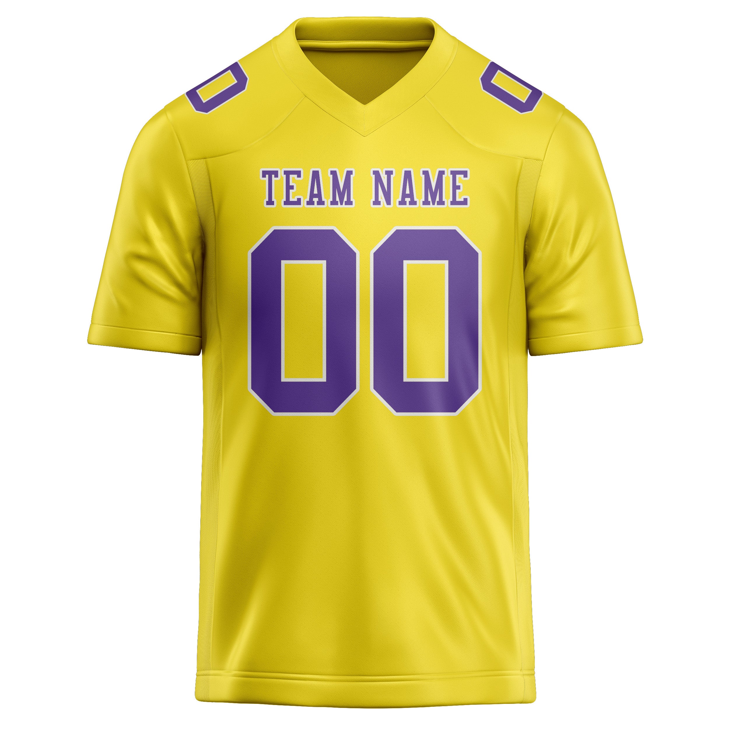 Maglia da rugby personalizzata professionale color giallo pallido lavanda