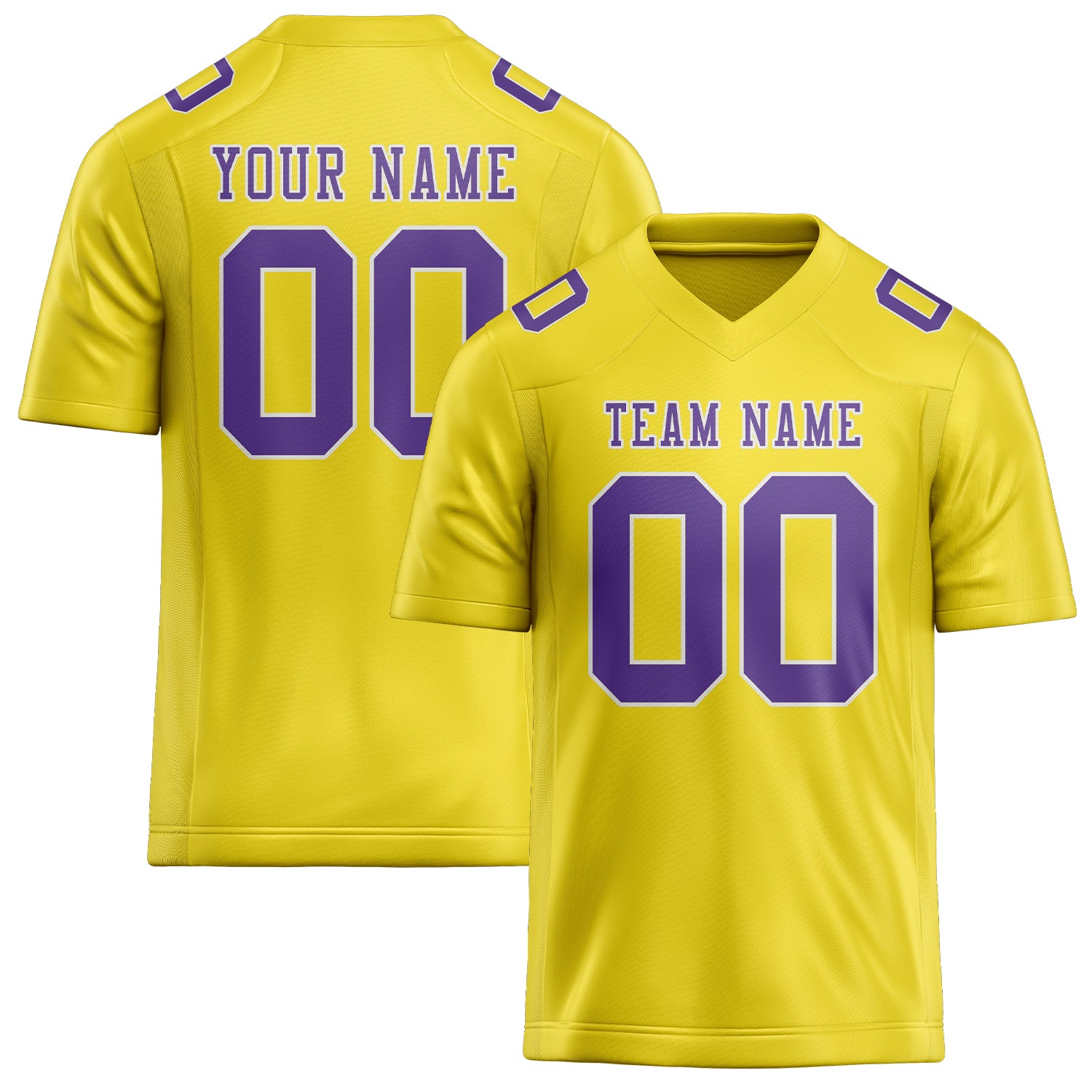 Maglia da rugby personalizzata professionale color giallo pallido lavanda