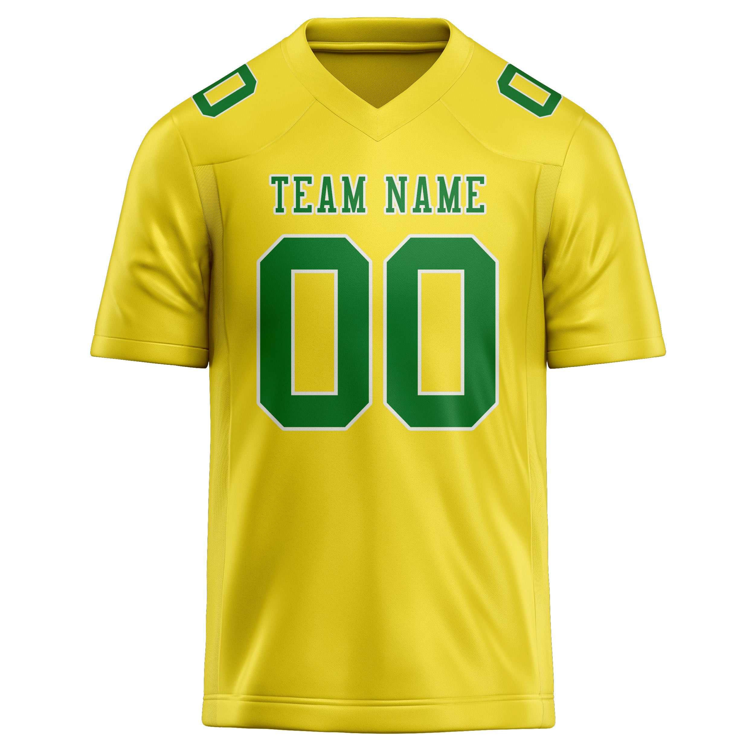 Maglia da rugby personalizzata professionale giallo pallido verde smeraldo