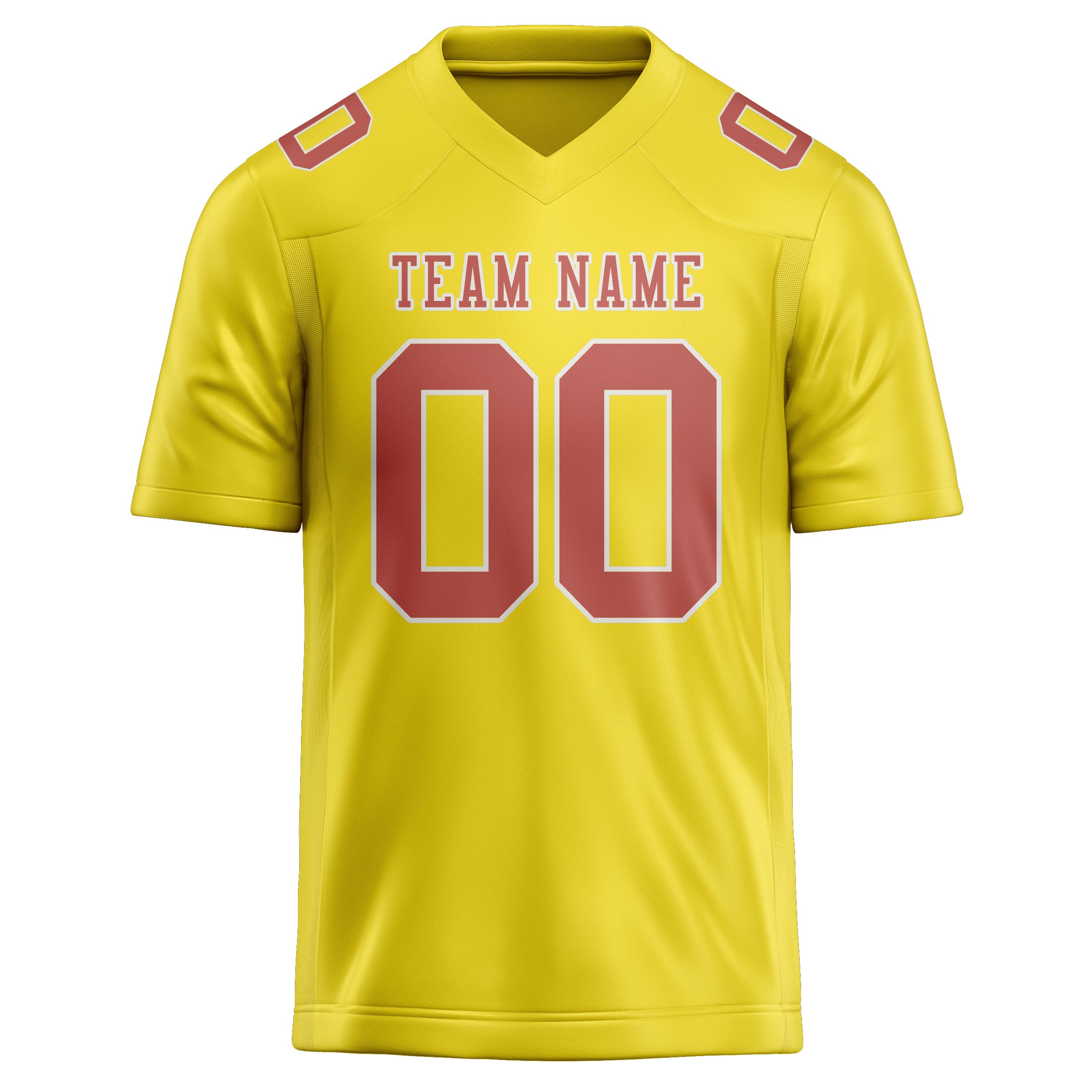Maglia da rugby personalizzata professionale color giallo paglierino e rame Rose