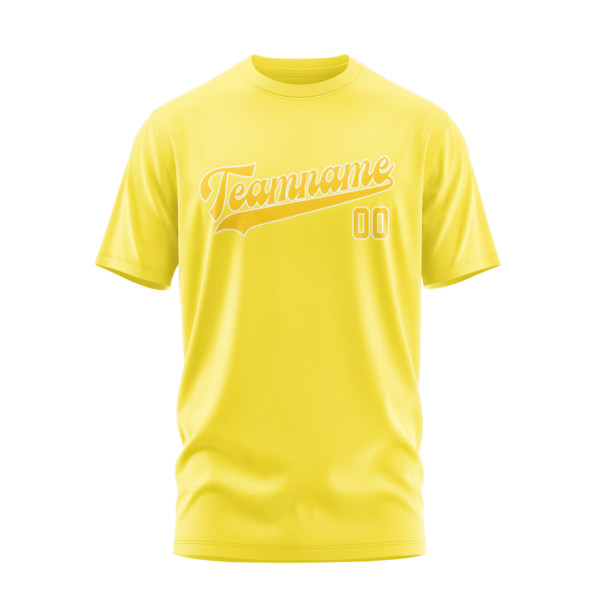 Maßgeschneidertes Blassgelb Gold T-Shirt