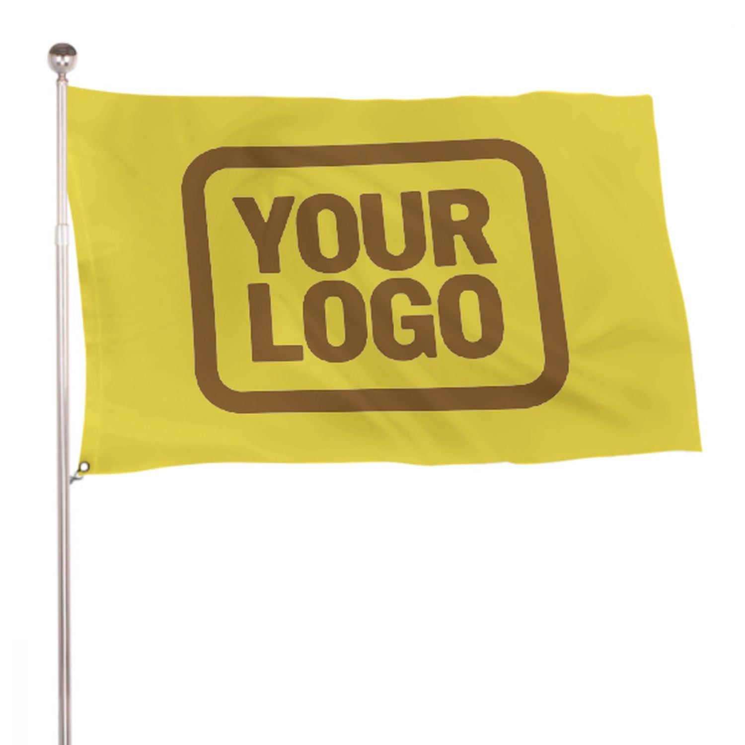 Maßgeschneidertes Blassgelb Khaki Flagge