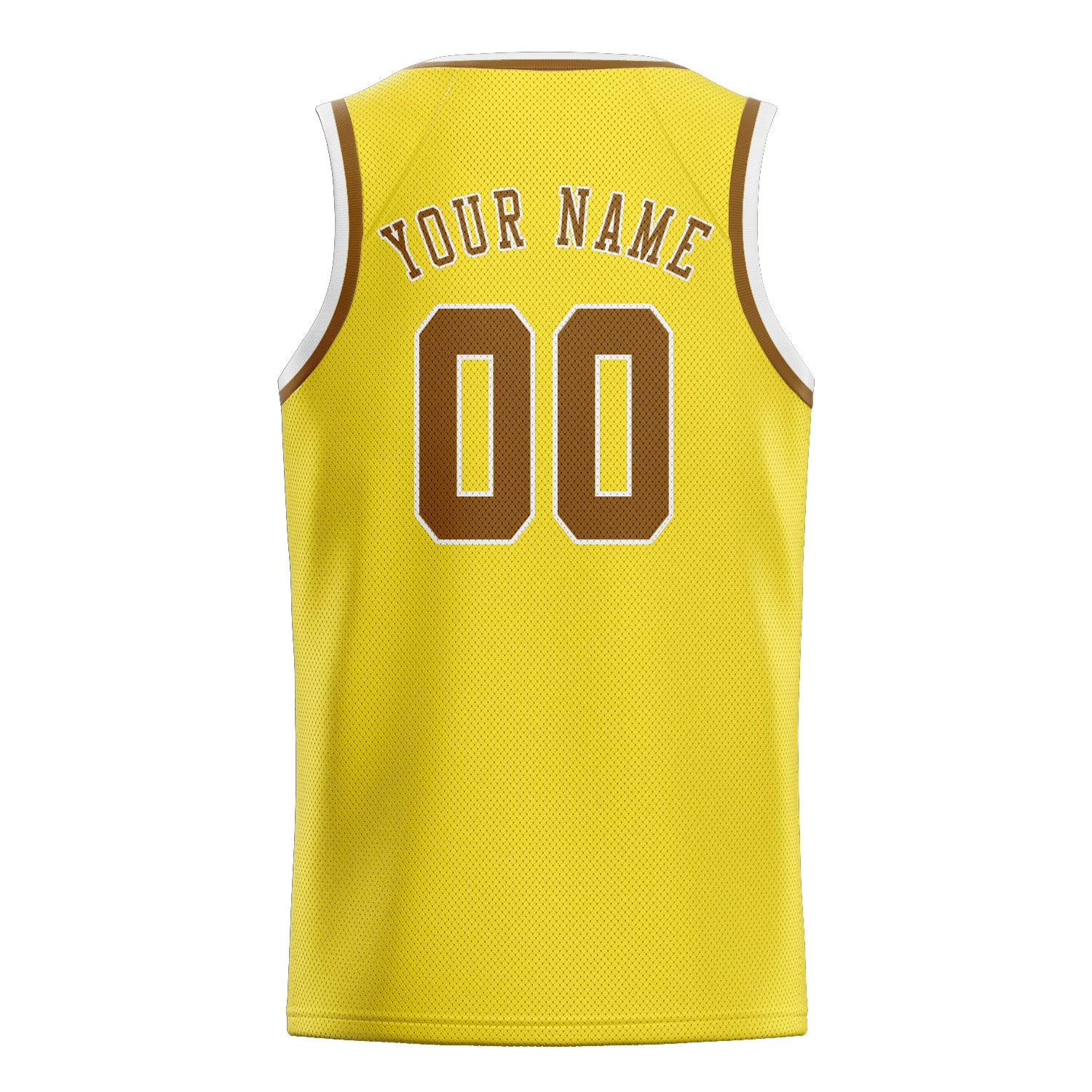 Benutzerdefiniertes Professionelles Blassgelb Khaki Basketballtrikot