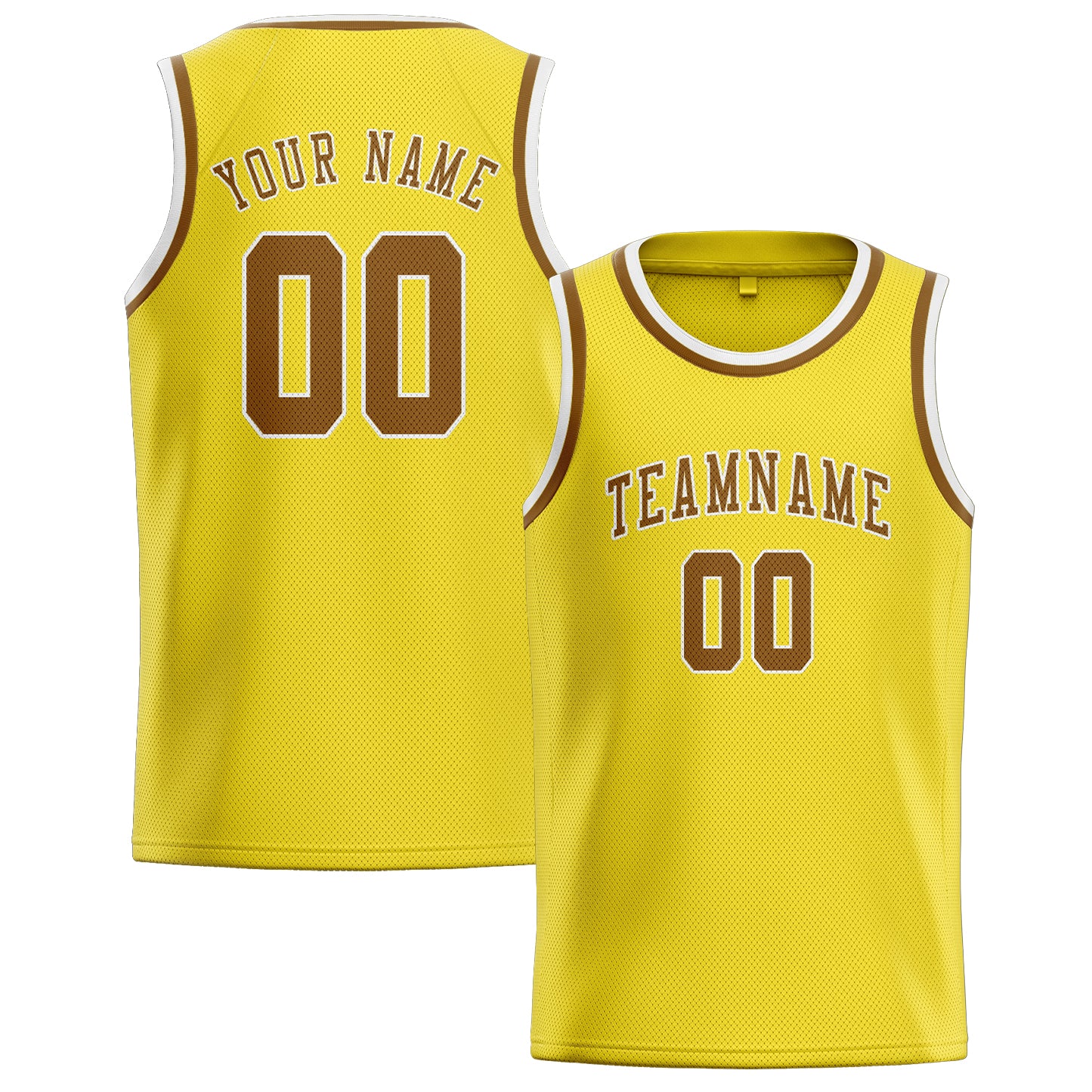 Benutzerdefiniertes Professionelles Blassgelb Khaki Basketballtrikot