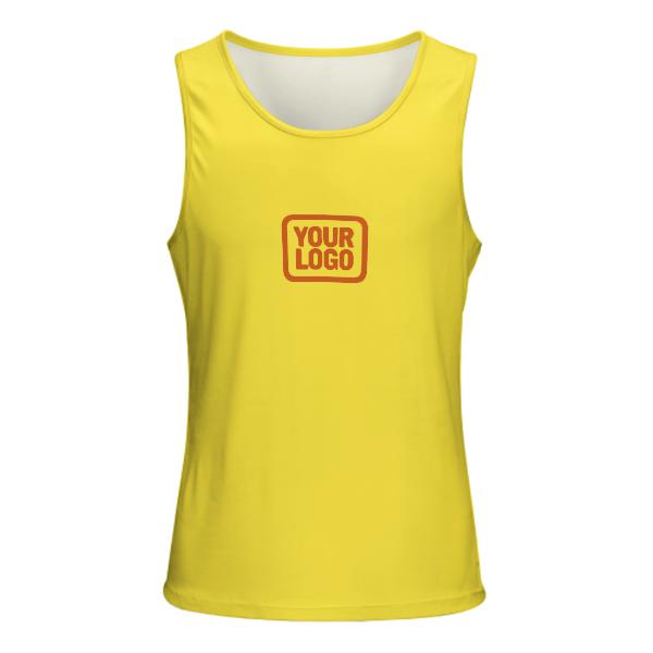 Maßgeschneidertes Blassgelb Orange Herren Tanktop