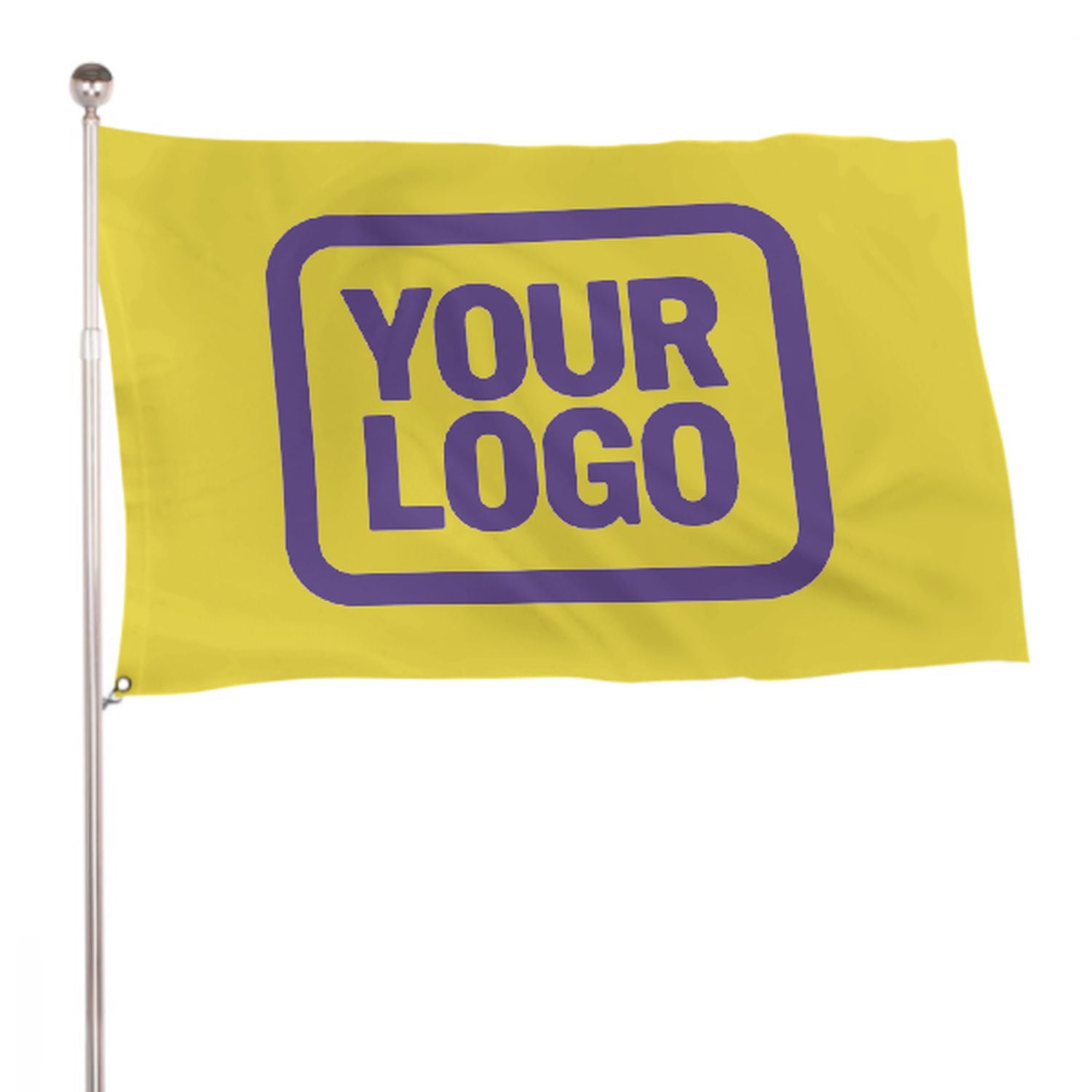 Maßgeschneidertes Blassgelb Lavendel Flagge