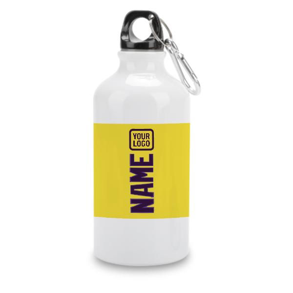 Maßgeschneidertes Blassgelb Lila Sportflasche