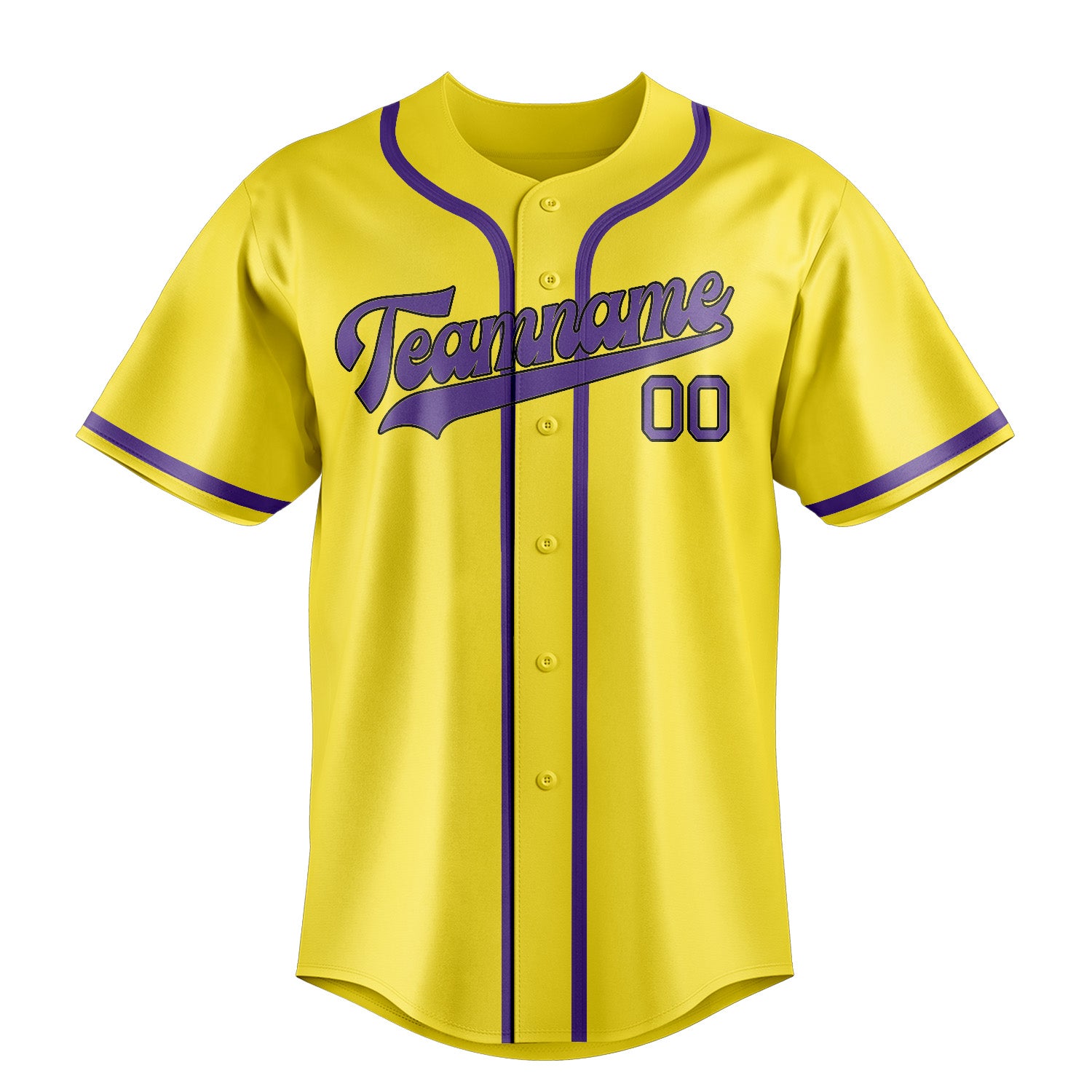 Benutzerdefiniertes Professionelles Blassgelb Lavendel Baseballtrikot