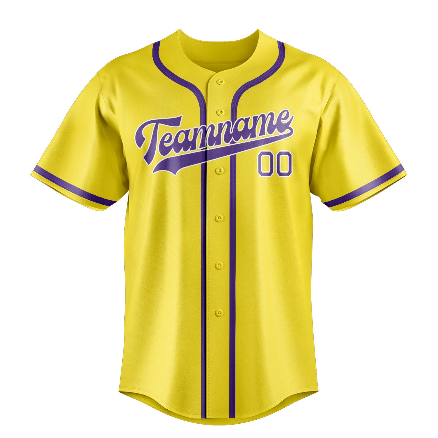 Benutzerdefiniertes Professionelles Blassgelb Lavendel Baseballtrikot