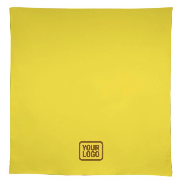 Tovaglia quadrata su misura color giallo pallido e cachi chiaro