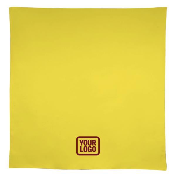 Tovaglia quadrata su misura color giallo pallido rame rosa
