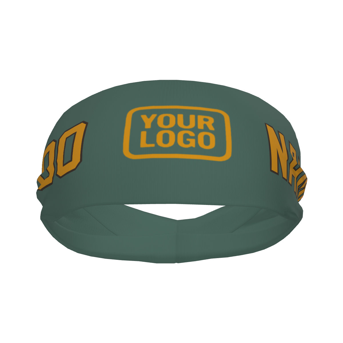 Fascia sportiva personalizzata giallo-verde acqua
