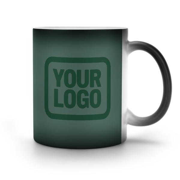 Tazza magica personalizzata verde muschio e verde acqua