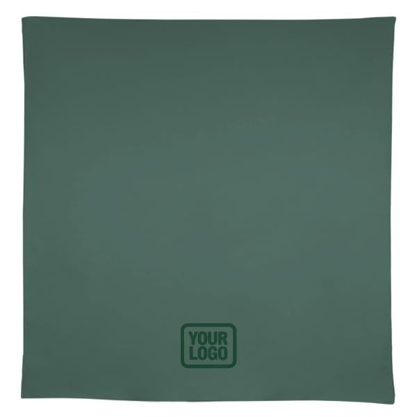 Tovaglia quadrata personalizzata color verde acqua scuro e verde oliva