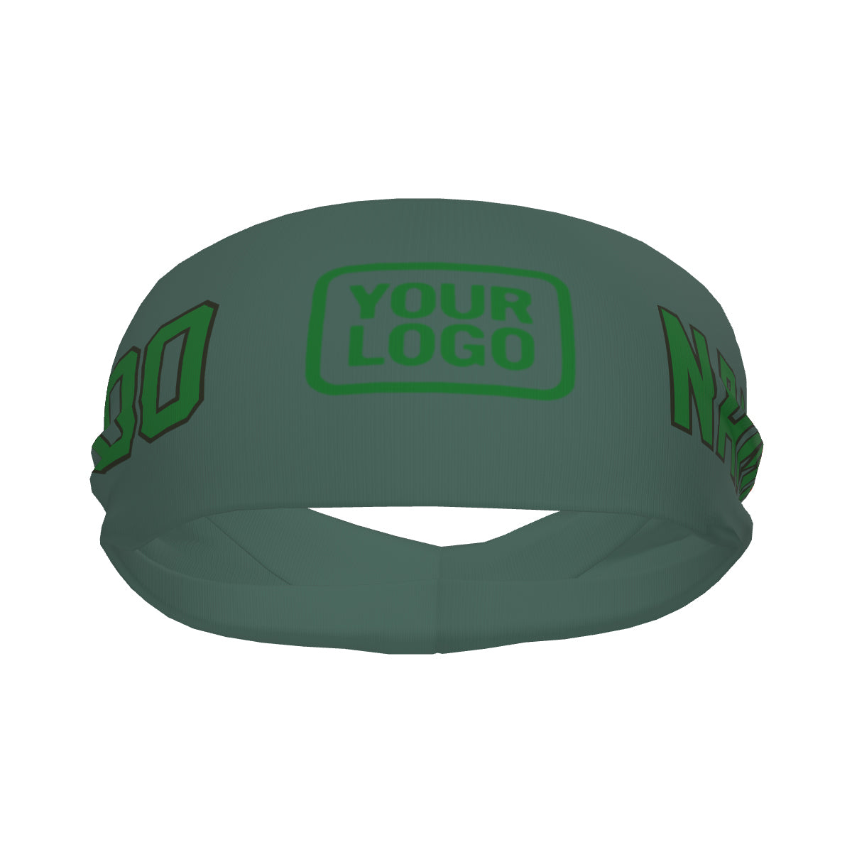 Fascia sportiva personalizzata verde acqua e smeraldo