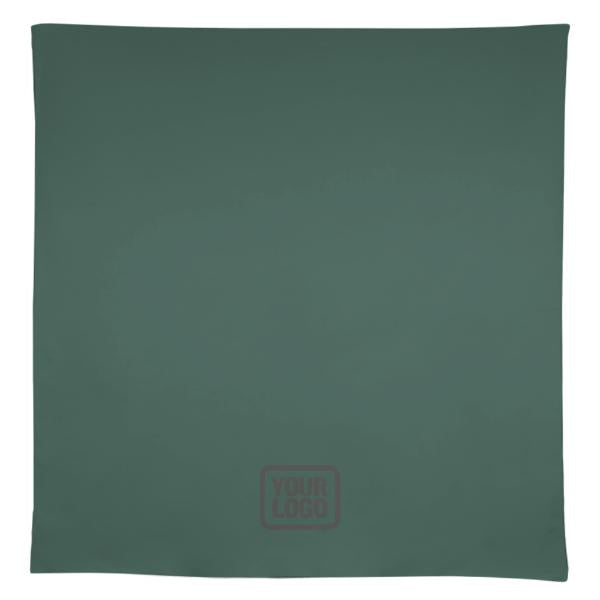 Tovaglia quadrata personalizzata grigio-verde acqua