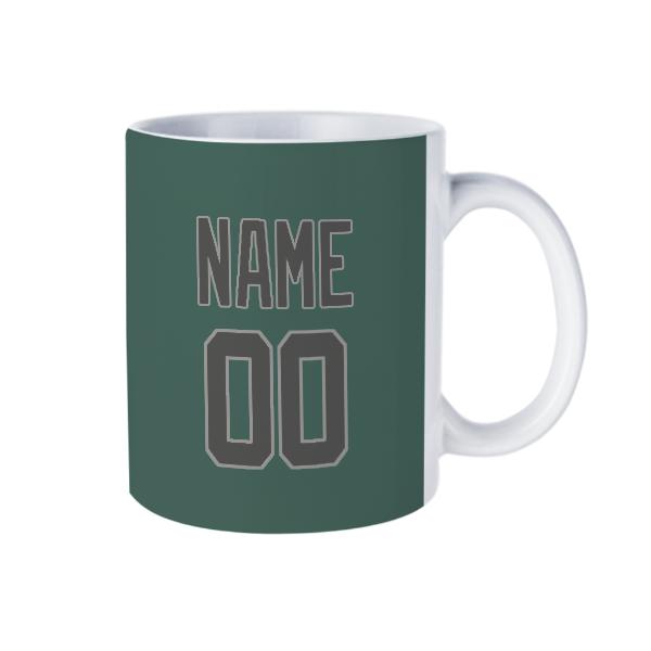 Tazza personalizzata grigio scuro verde acqua