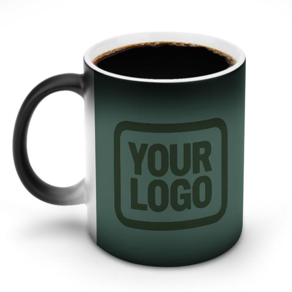 Tazza magica personalizzata verde acqua abete