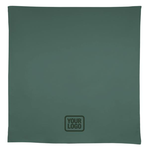 Tovaglia quadrata personalizzata verde muschio e verde acqua