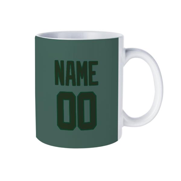Tazza personalizzata verde acqua abete