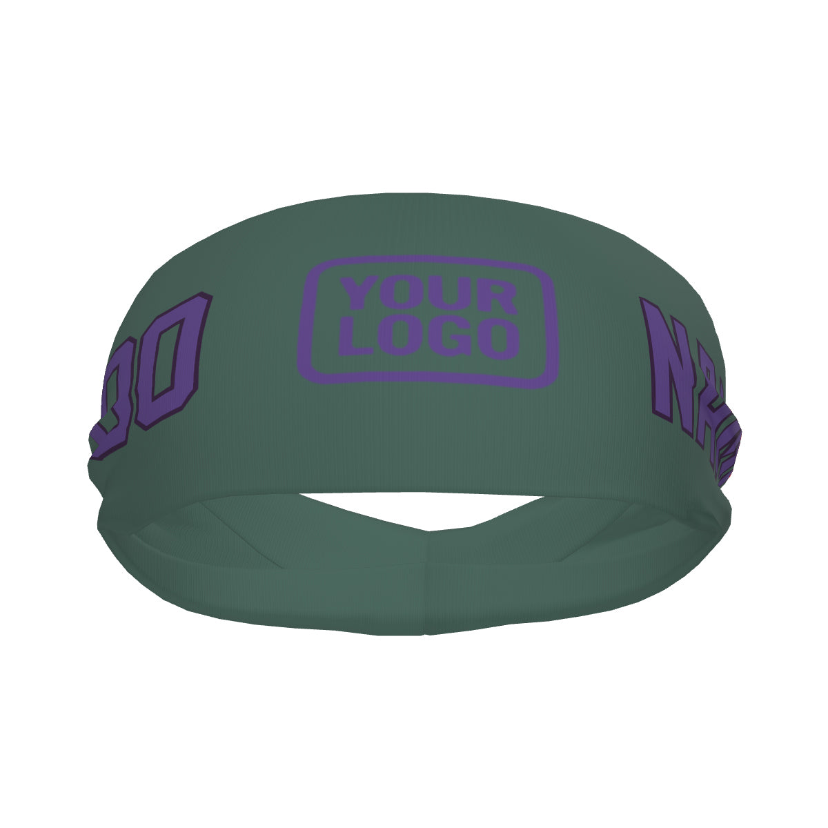 Fascia sportiva personalizzata color verde acqua e lavanda