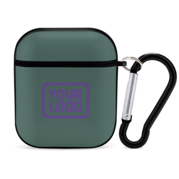 Maßgeschneidertes Blaugrün Lavendel AirPods-Hülle