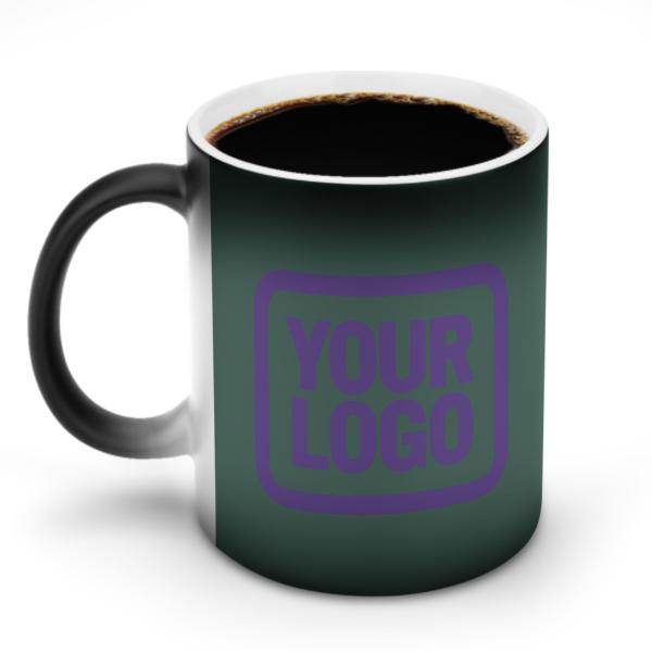 Tazza magica personalizzata color verde acqua e lavanda