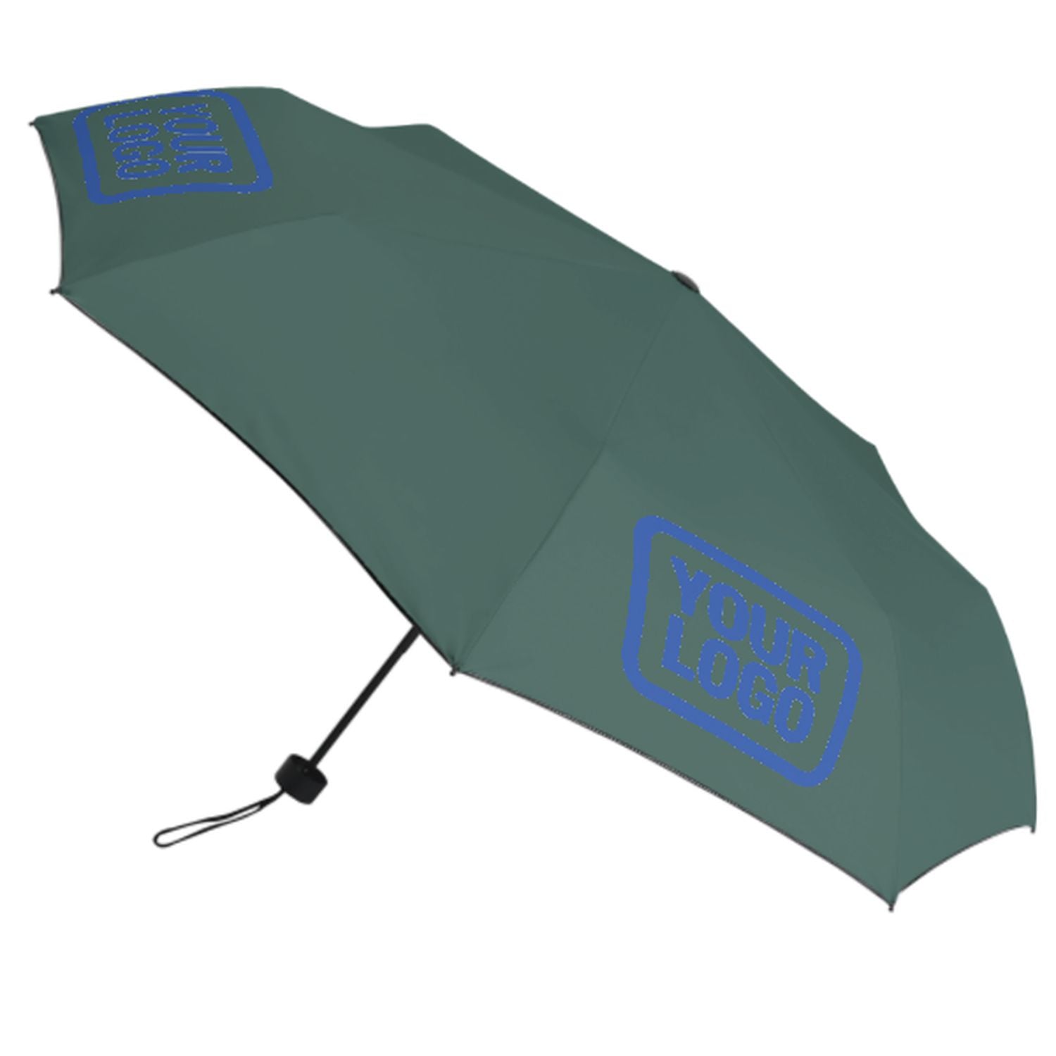 Maßgeschneidertes Blaugrün Himmelblau Automatik-Regenschirm