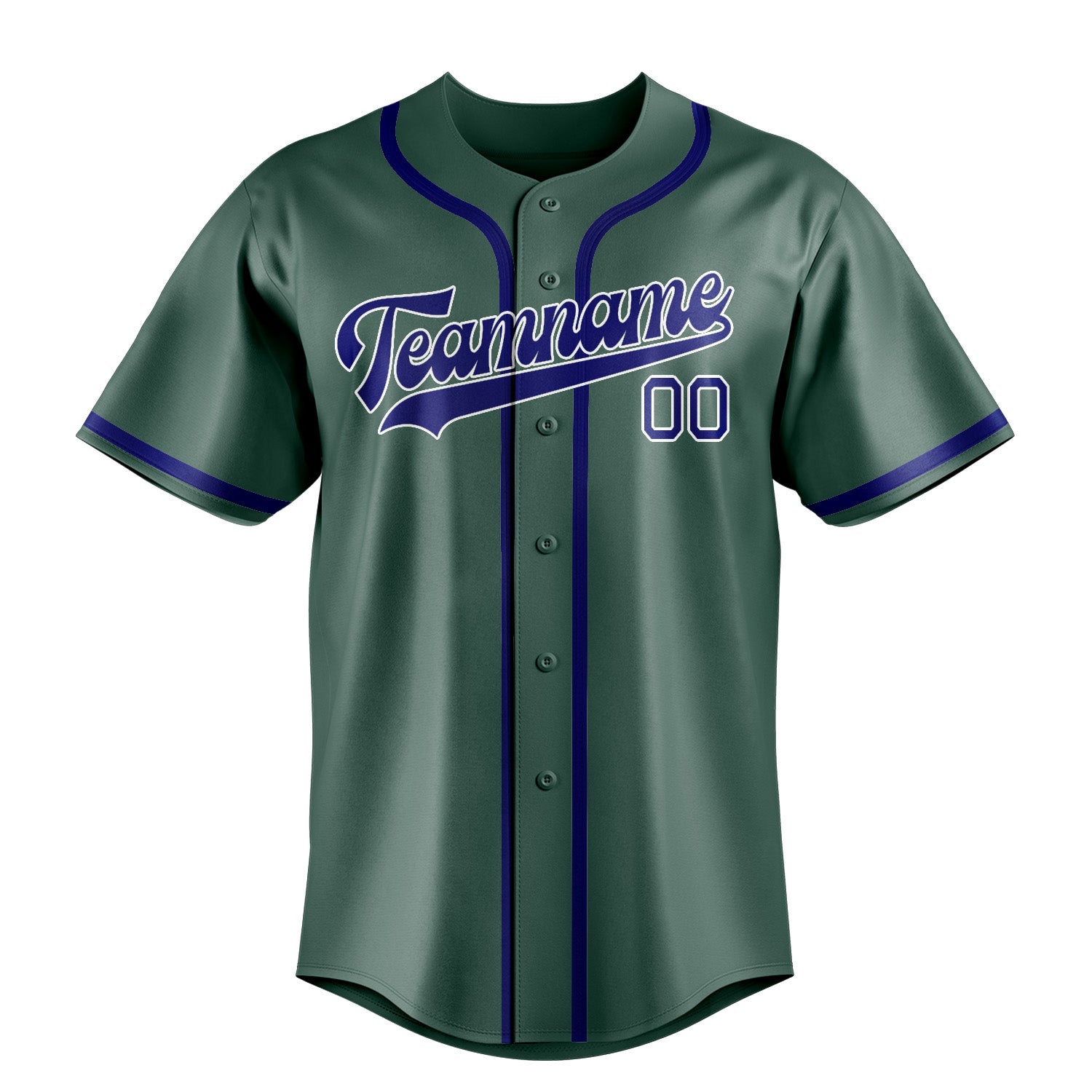 Benutzerdefiniertes Professionelles Blaugrün Himmelblau Baseballtrikot