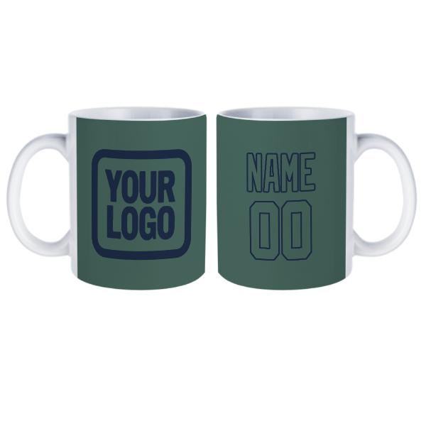Tazza personalizzata color verde acqua