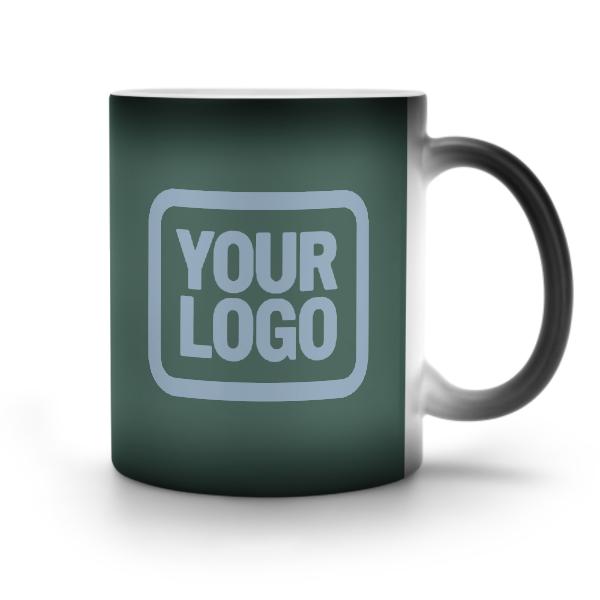 Tazza magica personalizzata blu chiaro e verde acqua