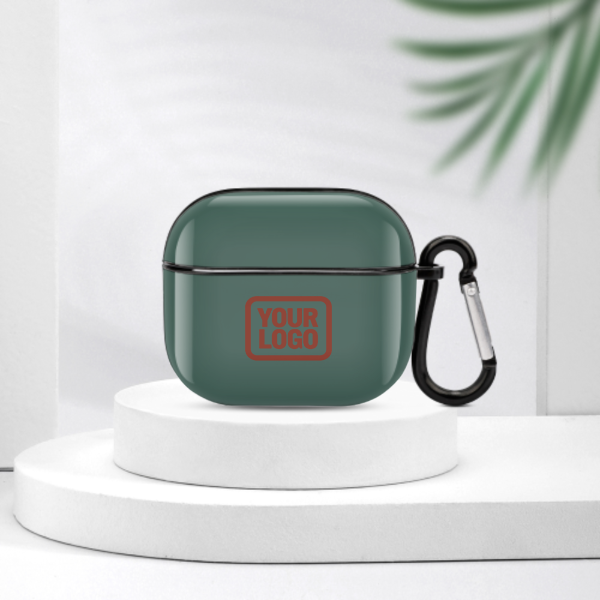 Maßgeschneidertes Blaugrün Korallenrot AirPods-Hülle (3. Generation)