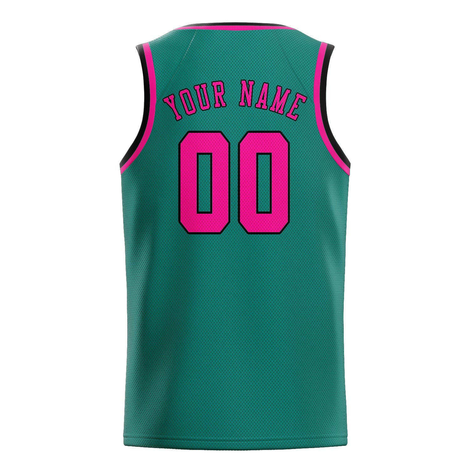 Benutzerdefiniertes Professionelles Blaugrün Rosarot Basketballtrikot