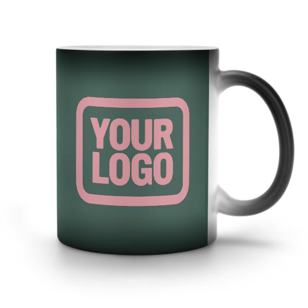 Tazza magica personalizzata rosa-verde acqua
