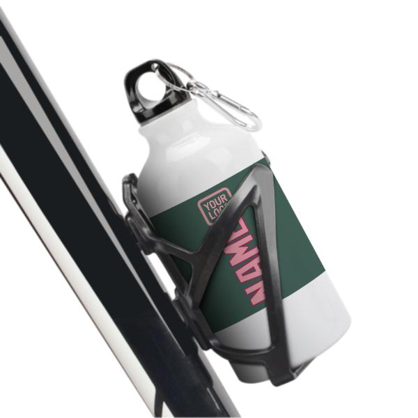 Maßgeschneidertes Blaugrün Rosa Sportflasche