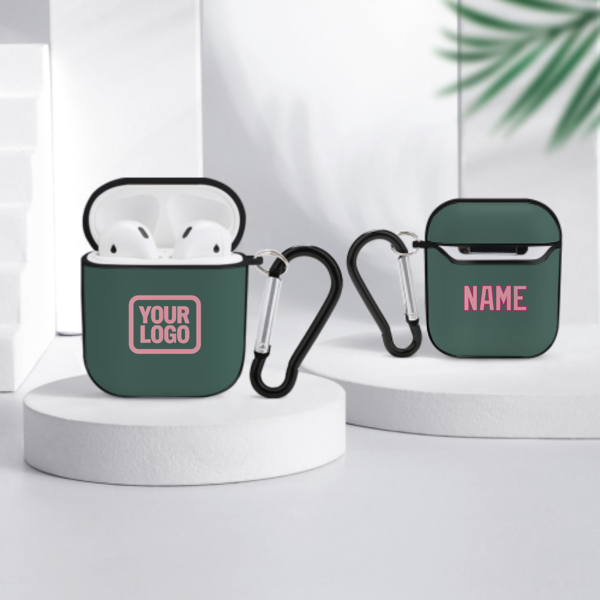 Maßgeschneidertes Blaugrün Rosa AirPods-Hülle