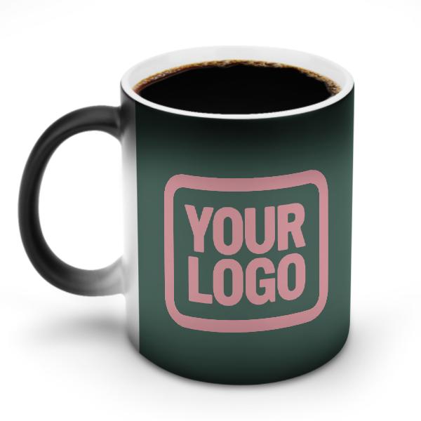 Tazza magica personalizzata rosa-verde acqua
