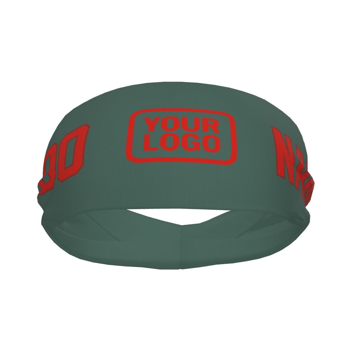 Fascia sportiva personalizzata verde acqua arancione rossa