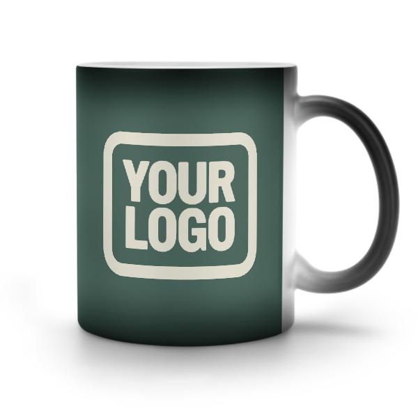 Tazza magica personalizzata color verde acqua e beige
